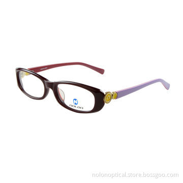 Acetate optical frames, high quality with fashionable design in brown